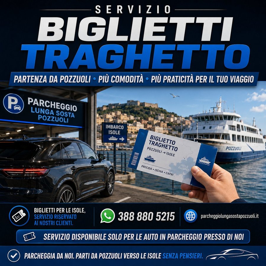 Servizio biglietti traghetto Pozzuoli — Ischia, Procida, Capri, Isole Flegree