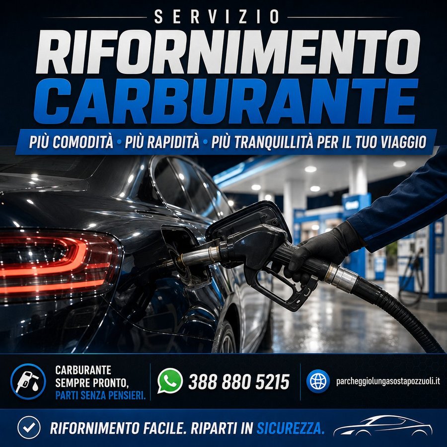 Servizio rifornimento carburante Pozzuoli — pieno fatto al ritorno
